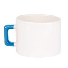 Seramik Mavi Kulplu Lüks Fincan - Kutulu