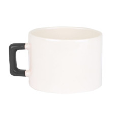 Seramik Siyah Kulplu Lüks Fincan - Kutulu